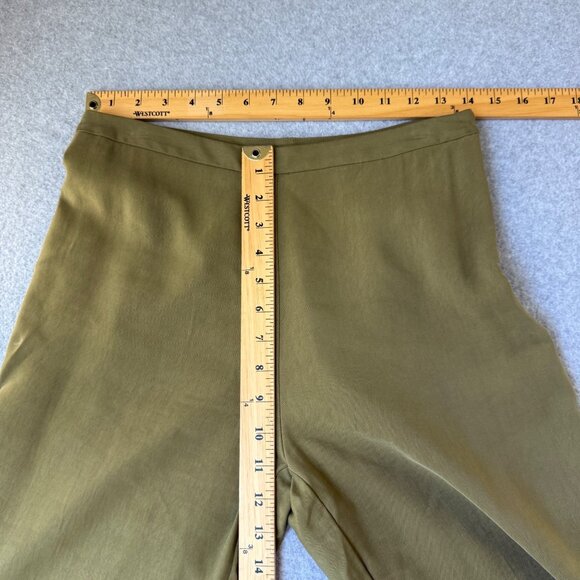 Natori Womens Size 2 Olive Green Side Zip Pull On Pants Slacks Office Casual - Picture 10 of 13